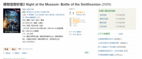 【1080P】博物馆奇妙夜2 Night at the Museum: Battle of the Smithsonian[1.88GB/百度]